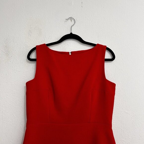 Kate Spade Fit & Flare Sleeveless Dress Women's Size 12 Red Lined Feminine Chic - Picture 2 of 10